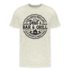 Dad's Bar & Grill Men's Premium T-Shirt - heather oatmeal