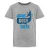 Whale Hello There Whale Pun Kids' Premium T-Shirt - heather gray