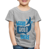 Whale Hello There Whale Pun Toddler Premium T-Shirt - heather gray