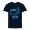 Whale Hello There Whale Pun Toddler Premium T-Shirt - deep navy