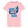 Whale Hello There Whale Pun Men's Premium T-Shirt - pink