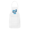 Whale Hello There Whale Pun Adjustable Apron - white