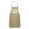 Coffee it's What's for Breakfast! Adjustable Apron - khaki
