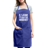 Coffee it's What's for Breakfast! Adjustable Apron - royal blue
