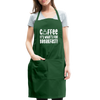 Coffee it's What's for Breakfast! Adjustable Apron - forest green