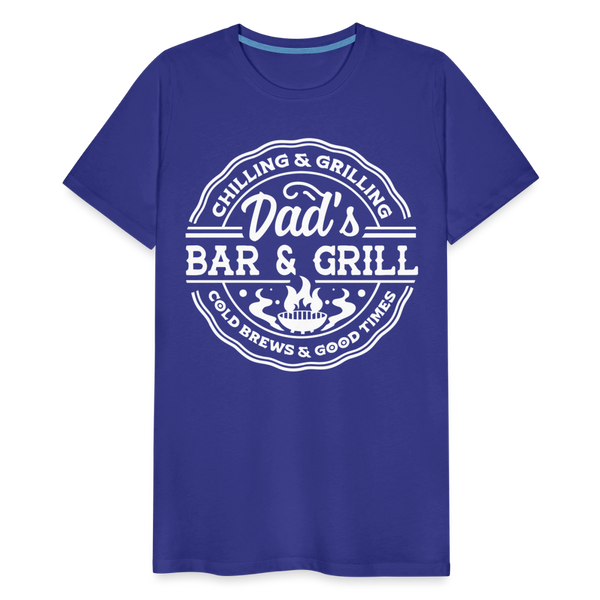 Dad's Bar & Grill Men's Premium T-Shirt - royal blue