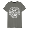 Dad's Bar & Grill Men's Premium T-Shirt - asphalt gray