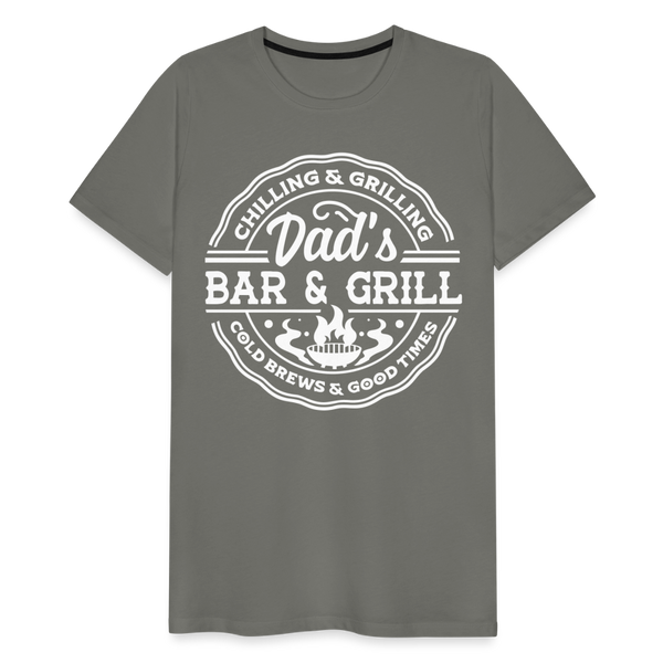 Dad's Bar & Grill Men's Premium T-Shirt - asphalt gray