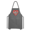 Don't Go Bacon My Heart Adjustable Apron - charcoal