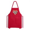 Don't Go Bacon My Heart Adjustable Apron - red