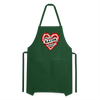 Don't Go Bacon My Heart Adjustable Apron - forest green