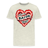 Don't Go Bacon My Heart Men's Premium T-Shirt - heather oatmeal