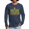 Dad Joke Champion Long Sleeve T-Shirt - navy