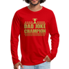 Dad Joke Champion Long Sleeve T-Shirt - red