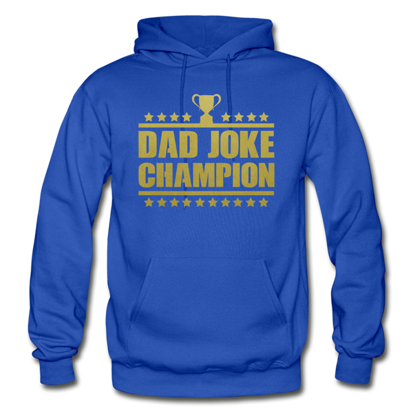 Dad Joke Champion Heavy Blend Adult Hoodie - royal blue