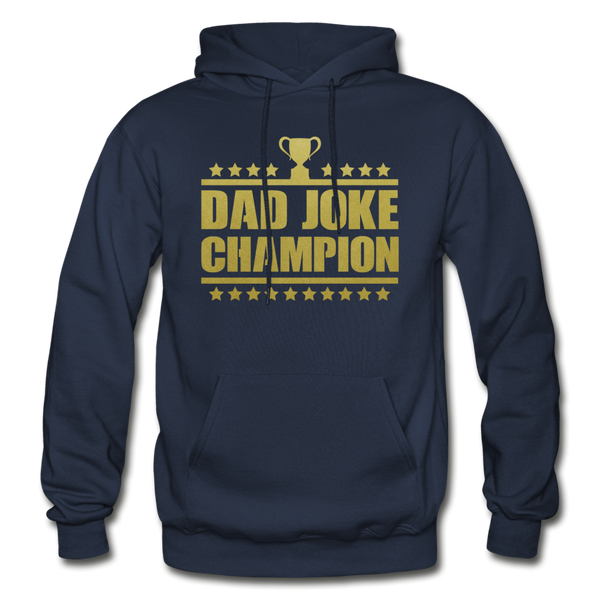 Dad Joke Champion Heavy Blend Adult Hoodie - navy