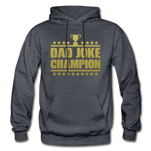 Dad Joke Champion Heavy Blend Adult Hoodie - charcoal gray