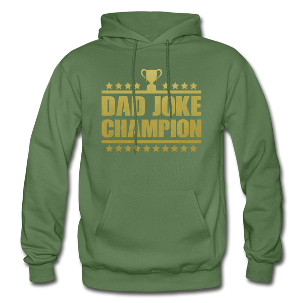 Dad Joke Champion Heavy Blend Adult Hoodie - military green