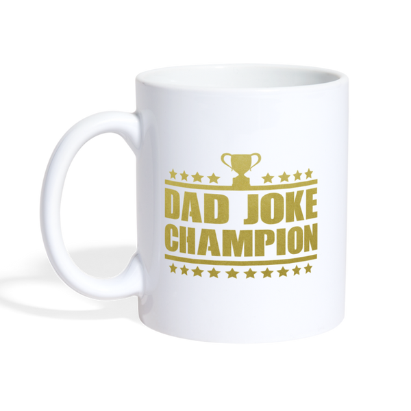 Dad Joke Champion Ceramic Coffee/Tea Mug - white