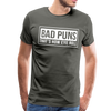 Bad Puns That's How I Roll Premium T-Shirt - asphalt gray