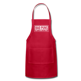 Bad Puns That's How Eye Roll Adjustable Apron