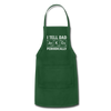 I tell Dad Jokes Periodically Funny Dad Joke Adjustable Apron - forest green