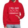 I Tell Dad Jokes Periodically Gildan Heavy Blend Adult Hoodie - red