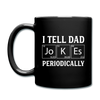I Tell Dad Jokes Periodically Full Color Mug - black
