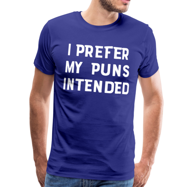 I Prefer My Puns Intended Men's Premium T-Shirt - royal blue