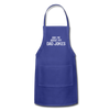 Ask Me About My Dad Jokes Adjustable Apron - royal blue