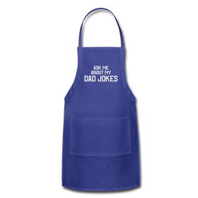 Ask Me About My Dad Jokes Adjustable Apron