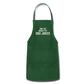 Ask Me About My Dad Jokes Adjustable Apron
