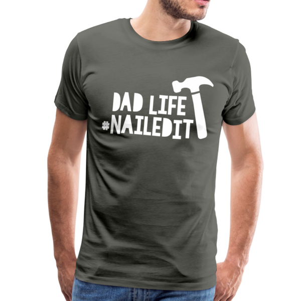 Dad Life Nailed It Men's Premium T-Shirt - asphalt gray