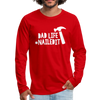 Dad Life Nailed It Men's Premium Long Sleeve T-Shirt - red