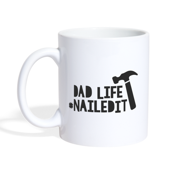 Dad Life Nailed It Coffee/Tea Mug - white