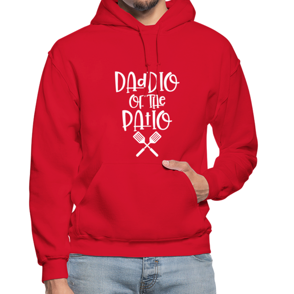 Daddio of the Patio BBQ Dad Heavy Blend Adult Hoodie - red