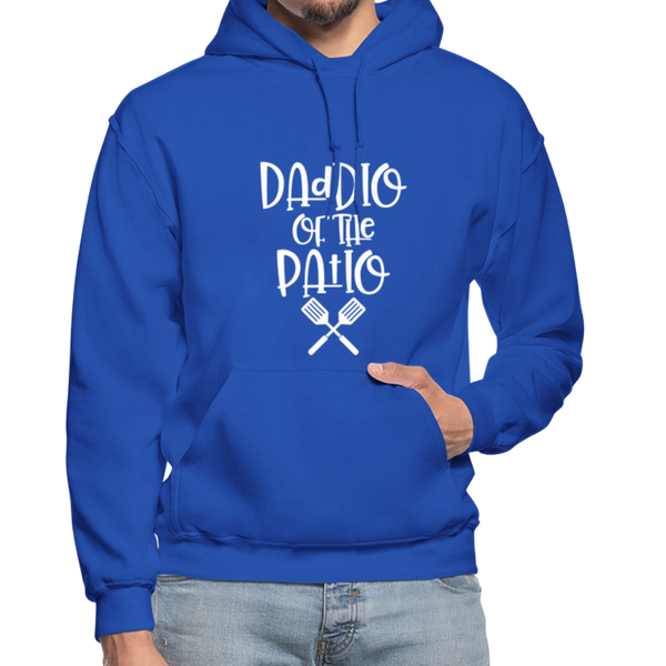 Daddio of the Patio BBQ Dad Heavy Blend Adult Hoodie - royal blue