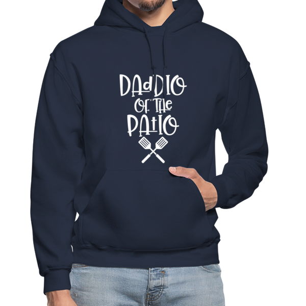 Daddio of the Patio BBQ Dad Heavy Blend Adult Hoodie - navy