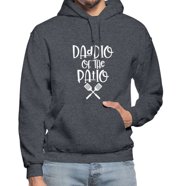 Daddio of the Patio BBQ Dad Heavy Blend Adult Hoodie - charcoal gray