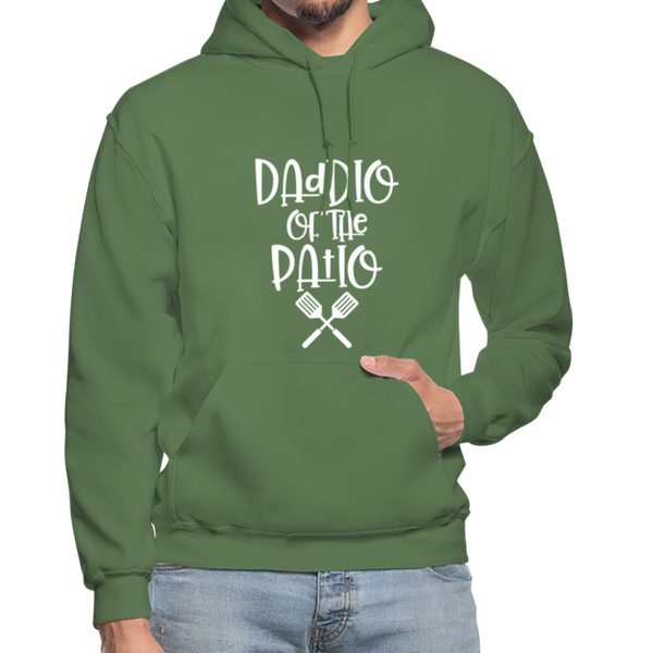 Daddio of the Patio BBQ Dad Heavy Blend Adult Hoodie - military green