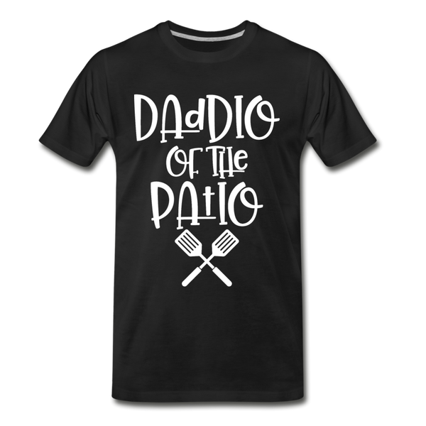 Daddio of the Patio BBQ Dad Premium T-Shirt - black
