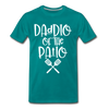 Daddio of the Patio BBQ Dad Premium T-Shirt - teal