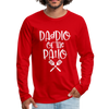 Daddio of the Patio BBQ Dad Long Sleeve T-Shirt - red