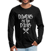 Daddio of the Patio BBQ Dad Long Sleeve T-Shirt - charcoal gray