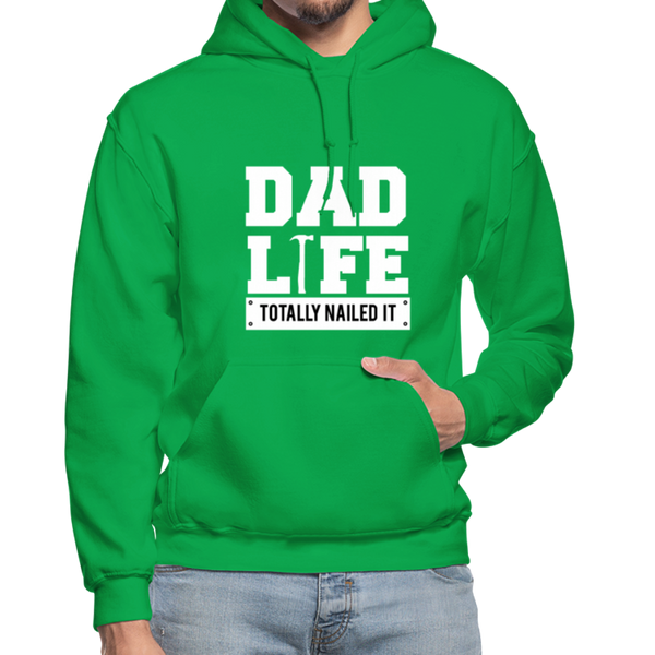 Dad Life Totally Nailed It Gildan Heavy Blend Adult Hoodie - kelly green