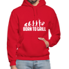 Born To Grill Evolution BBQ Heavy Blend Adult Hoodie - red