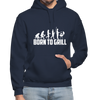 Born To Grill Evolution BBQ Heavy Blend Adult Hoodie - navy