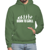 Born To Grill Evolution BBQ Heavy Blend Adult Hoodie - military green