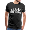 Born To Grill Evolution BBQ Men's Premium T-Shirt - black