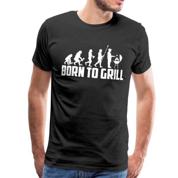 Born To Grill Evolution BBQ Men's Premium T-Shirt - black